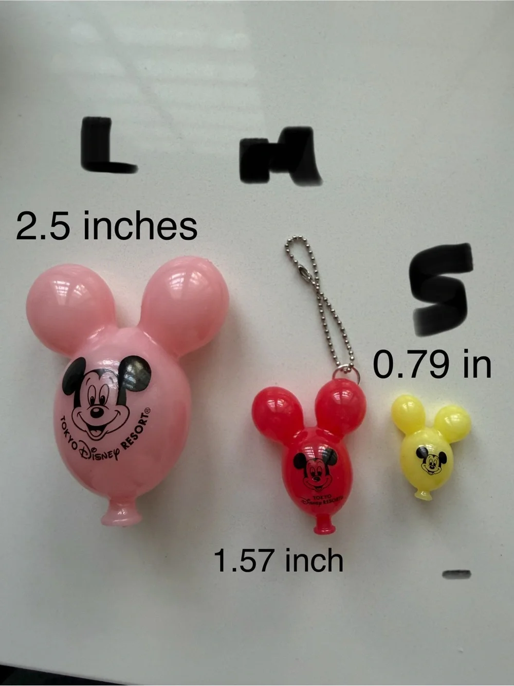 Yellow Mickey Balloon Keychain / Bag Charm